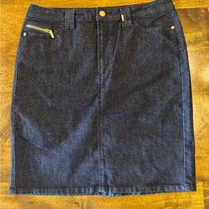 Max Studio Denim Pencil Skirt